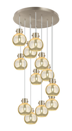 Innovations - 126-410-1PS-SN-G410-8ME - 12 Light Pendant - Newton - Brushed Satin Nickel
