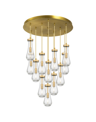 Innovations - 126-451-1P-BB-G451-4SDY - 12 Light Pendant - Downtown Urban - Brushed Brushed Brass