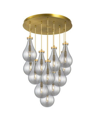 Innovations - 126-451-1P-BB-G451-7SM - 12 Light Pendant - Downtown Urban - Brushed Brass