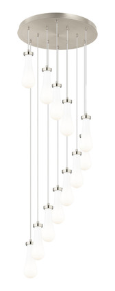 Innovations - 126-451-1P-SN-G451-4GWH - 12 Light Pendant - Downtown Urban - Brushed Satin Nickel