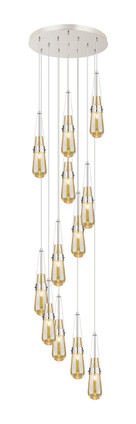 Innovations - 126-452-1P-PN-G452-4ME - 12 Light Pendant - Downtown Urban - Polished Nickel