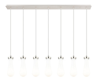 Innovations - 127-451-1P-PN-G451-4GWH - Seven Light Linear Pendant - Downtown Urban - Brushed Polished Nickel