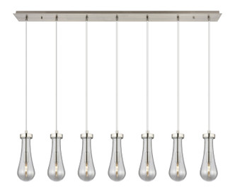 Innovations - 127-451-1P-SN-G451-4SM - Seven Light Linear Pendant - Downtown Urban - Brushed Satin Nickel
