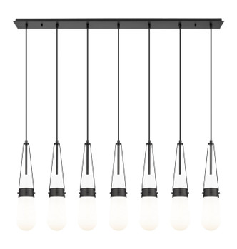 Innovations - 127-452-1P-BK-G452-4GWH - Seven Light Linear Pendant - Downtown Urban - Matte Black