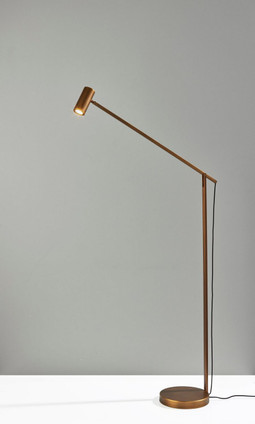 Adesso Home - 10036312LBB - LED Floor Lamp - Turrell - Lacquered Burnished Brass