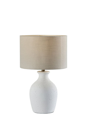 Adesso Home - 1558-02 - Table Lamp - Margot - White Textured Ceramic