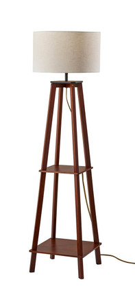 Adesso Home - 3056-15 - Floor Lamp - Kirby - Walnut Wood