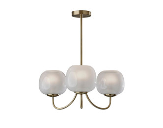 Adesso Home - 3947-21 - Three Light Chandelier - Magnolia - Antique Brass