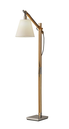 Adesso Home - 4089-12 - Floor Lamp - Walden - Natural Rubber Wood