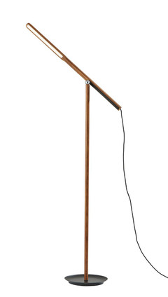 Adesso Home - AD9113-01 - LED Floor Lamp - Gravity - Black Ash Wood
