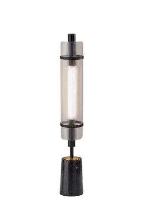 Adesso Home - AD9210-01 - LED Table Lamp - Flair - Black W. Antique Brass
