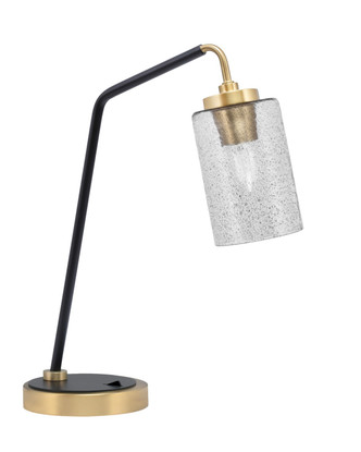 Toltec Lighting - 59-MBNAB-3002 - One Light Desk Lamp - Desk Lamps - Matte Black & New Age Brass