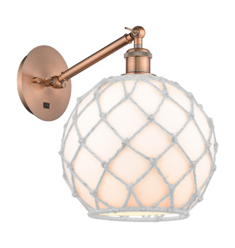 Innovations - 317-1W-AC-G121-10RW - One Light Wall Sconce - Ballston - Antique Copper