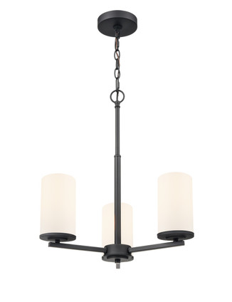 Millennium - 2713WG-MB - Three Light Chandelier - Verlana - Matte Black