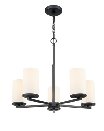 Millennium - 2715WG-MB - Five Light Chandelier - Verlana - Matte Black
