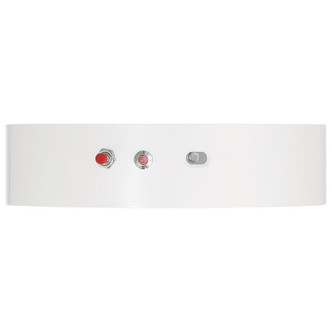 Slim Color Selectable Emergency Battery Backup LED Flush Mount (20881LEDCSEM-WH/ACR)