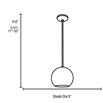 Nitrogen LED Pendant (23950LEDDLP-BS/OPL)
