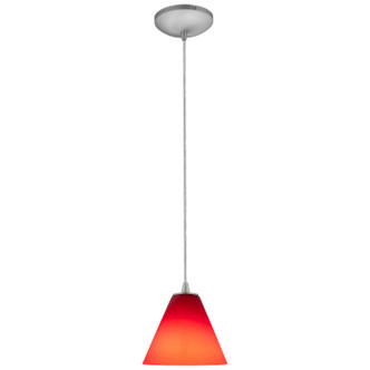 Martini One Light Pendant (28004-1C-BS/RED)