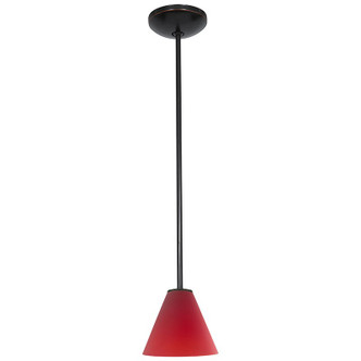 Martini One Light Pendant (28004-1R-ORB/RED)