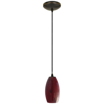 Merlot One Light Pendant (28011-1C-ORB/RUSKY)