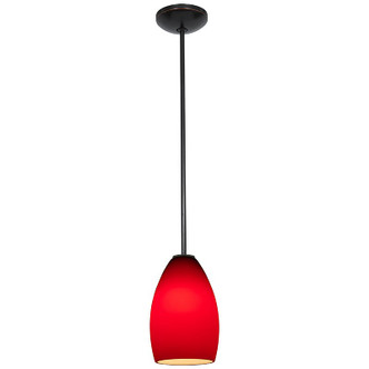 Champagne One Light Pendant (28012-1R-ORB/RED)