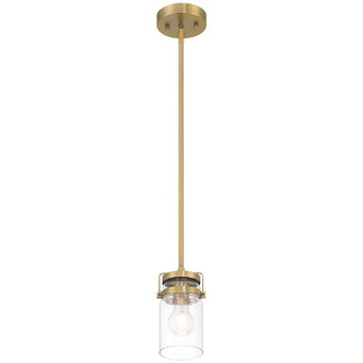 Shelby One Light Pendant (63080-BG/CLR)