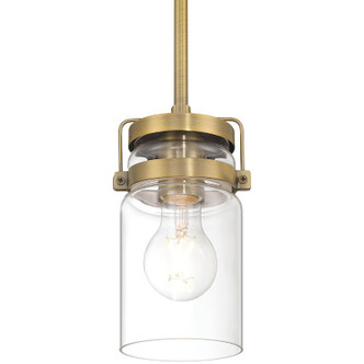 Shelby One Light Pendant (63080-BG/CLR)