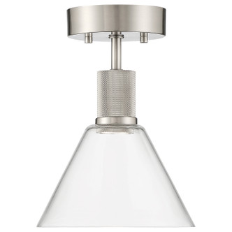 Port Nine Martini LED Semi-Flush Mount (63146LEDD-BS/CLR)