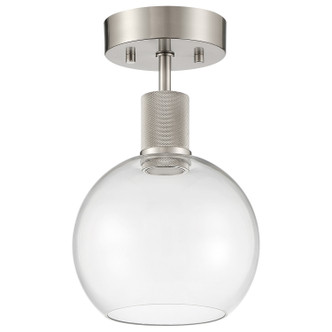 Port Nine Burgundy LED Semi-Flush Mount (63148LEDD-BS/CLR)