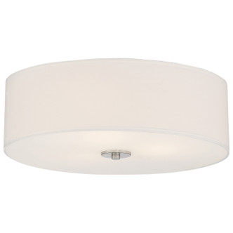 Access - 64063LEDDLP-BS/WH - LED Flush Mount - Mid Town - Brushed Steel