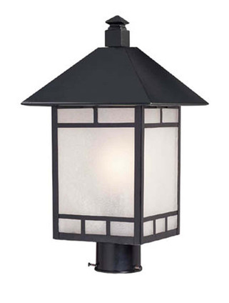 Acclaim Lighting - 9027BK - One Light Post Mount - Artisan - Matte Black