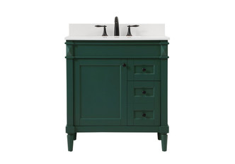 Elegant Lighting - VF31832GN-BS - Single Bathroom Vanity - Bennett - green