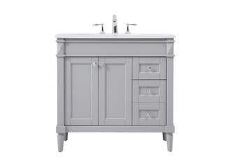 Elegant Lighting - VF31836GR - Single Bathroom Vanity - Bennett - grey