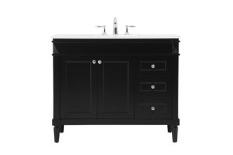 Elegant Lighting - VF31842BK - Single Bathroom Vanity - Bennett - black