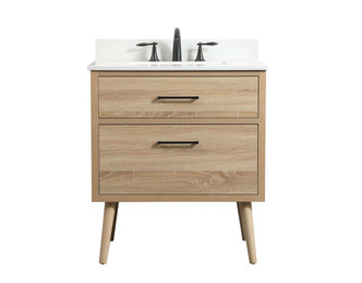 Elegant Lighting - VF41030MW-BS - Single Bathroom Vanity - Boise - mango wood