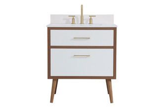Elegant Lighting - VF41030WH-BS - Bathroom Vanity Set - Boise - White