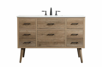 Elegant Lighting - VF41048NT - Single Bathroom Vanity - Boise - natural oak