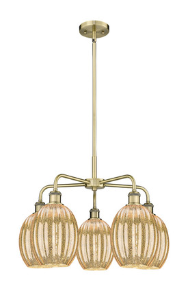 Innovations - 516-5CR-AB-G459-6ME - Five Light Chandelier - Ballston - Antique Brass