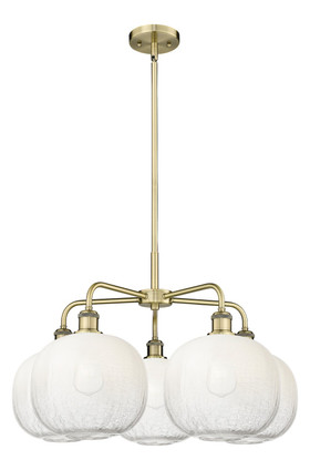 Innovations - 516-5CR-AB-G481-10OP - Five Light Chandelier - Ballston - Antique Brass