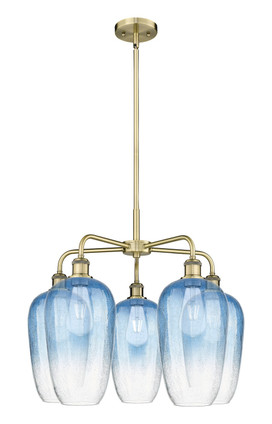 Innovations - 516-5CR-AB-G484-7SB - Five Light Chandelier - Ballston - Antique Brass