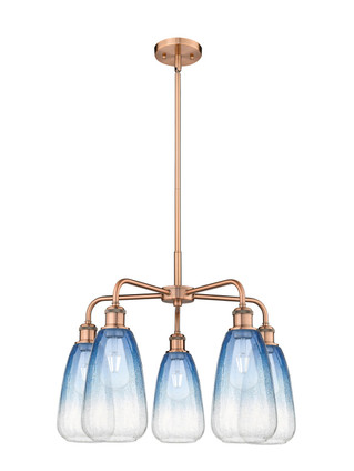 Innovations - 516-5CR-AC-G480-6SB - Five Light Chandelier - Ballston - Antique Copper