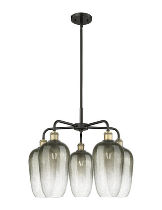 Innovations - 516-5CR-BAB-G484-7SL - Five Light Chandelier - Ballston - Black Antique Brass