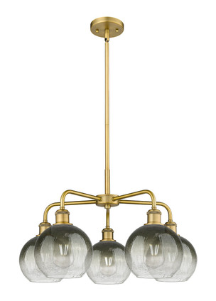 Innovations - 516-5CR-BB-G483-8SL - Five Light Chandelier - Ballston - Brushed Brass