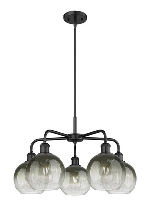 Innovations - 516-5CR-BK-G483-8SL - Five Light Chandelier - Ballston - Matte Black