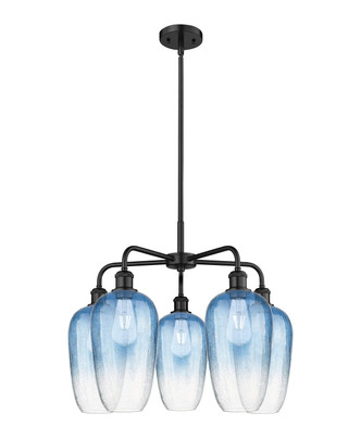 Innovations - 516-5CR-BK-G484-7SB - Five Light Chandelier - Ballston - Matte Black