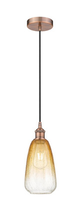 Innovations - 616-1P-AC-G480-6AM - One Light Mini Pendant - Edison - Antique Copper