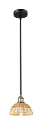 Innovations - 616-1S-BAB-NBD2-75-NAT - One Light Mini Pendant - Edison - Black Antique Brass
