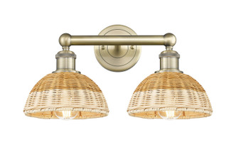 Innovations - 616-2W-AB-NBD2-75-NAT - Two Light Bath Vanity - Edison - Antique Brass