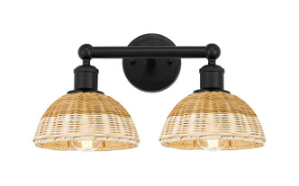 Innovations - 616-2W-BK-NBD2-75-NAT - Two Light Bath Vanity - Edison - Matte Black