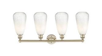 Edison Four Light Bath Vanity (616-4W-AB-G480-6OP)